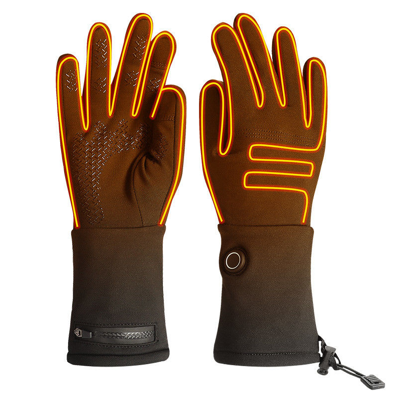 Venta al por mayor Guantes de invierno calientes más delgados Guantes eléctricos impermeables con pantalla táctil