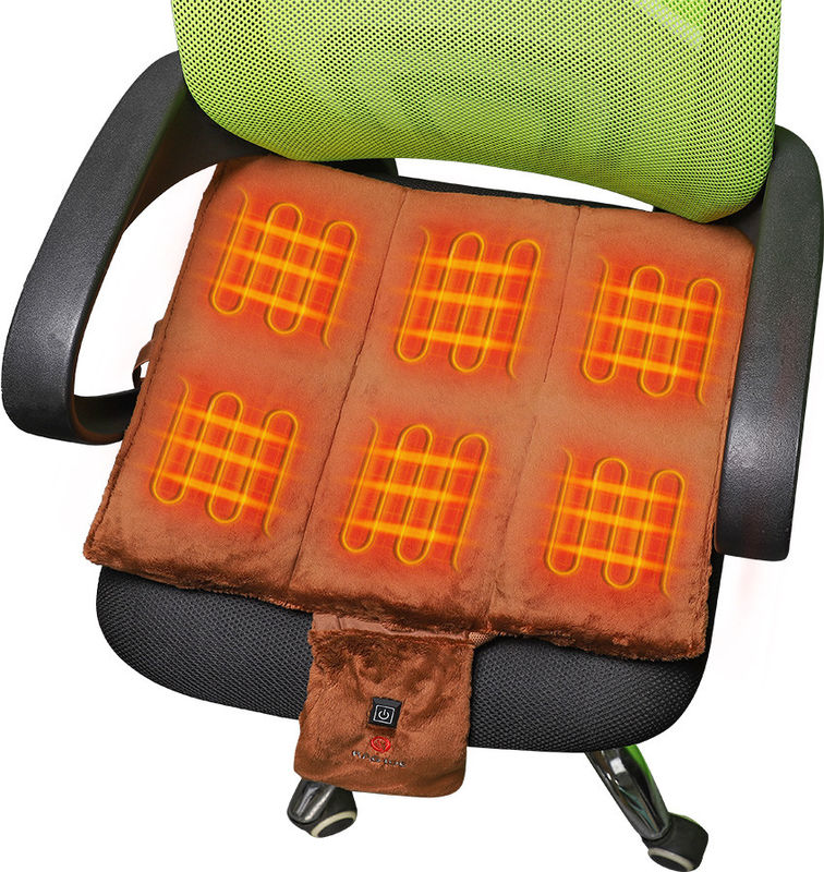Cushión de asiento de estadio con calefacción por USB 5V 2A Pad de calefacción de asiento de espuma de memoria portátil para acampar