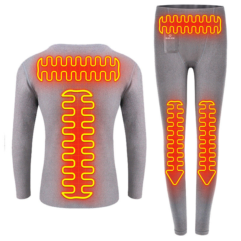 Control remoto inalámbrico eléctrico para hombres con calefacción de base de capa de manga larga camisetas ultra suaves
